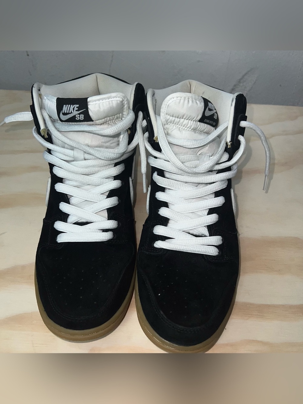 Nike Dunk High Premium SB Barbershop Shoes Mens Size US 10 Black Suede